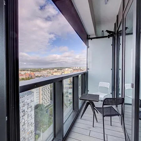 Aleda Tower, 14 Floor, Balkon Apartment Szczecin
